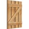 Ekena Millwork Spaced Board-n-Batten Shutters w/Z-Bar, Rough Sawn Western Red Cedar, 23W x 30H, PR RBS06Z23X030RWR - alternate 4